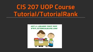 CIS 207 UOP Course TutorialRank At Emaze Presentation