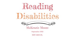 Reading Disabilities at emaze Presentation