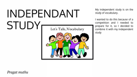 Independent study at emaze Presentation
