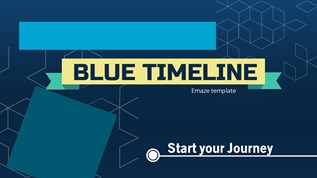 Blue Timeline Emaze template at emaze Presentation