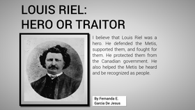 was louis riel a hero