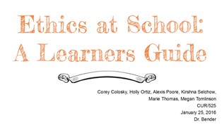 Ethics at School at emaze Presentation