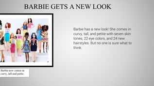 barbie gets a new look at emaze Presentation