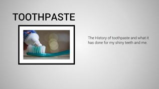 TOOTHPASTE at emaze Presentation