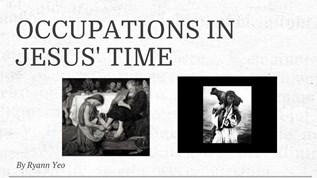 OCCUPATIONS in Jesus' time at emaze Presentation
