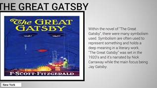 The Great Gatsby Symbolism at emaze Presentation