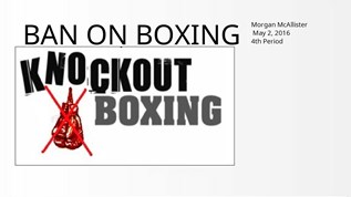 Ban on Boxing at emaze Presentation