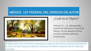 México, Ley Federal del Derecho de Autor on emaze