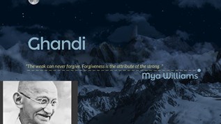 Ghandi at emaze Presentation
