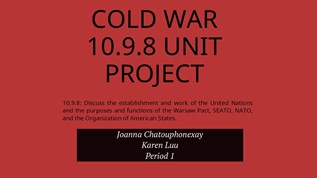 Cold War 10.9.8 Unit at emaze Presentation