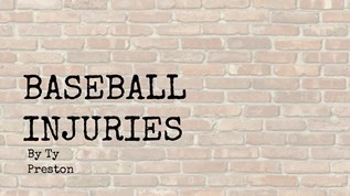 Baseball Injuries at emaze Presentation