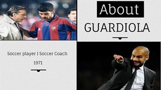 Guardiola at emaze Presentation