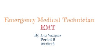 Emergency Medical Technician at emaze Presentation
