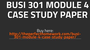 busi 301 case study paper