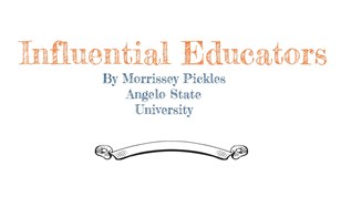 Influential Educator At Emaze Presentation