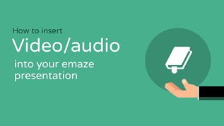 How to insert videoaudio into your emaze at emaze Presentation