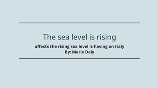 seal level rising at emaze Presentation