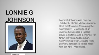 Lonnie George Johnson Biography at emaze Presentation