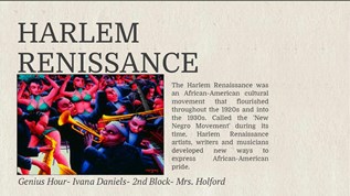 Harlem Renaissance at emaze Presentation