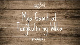 Mga Tungkulin ng Wika at emaze Presentation