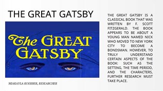 the great gatsby at emaze Presentation