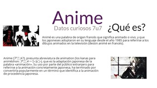 AnimeDatos curiosos at emaze Presentation
