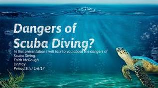 Dangers of Scuba at emaze Presentation