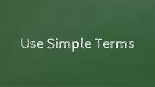 Use Simple Terms at emaze Presentation