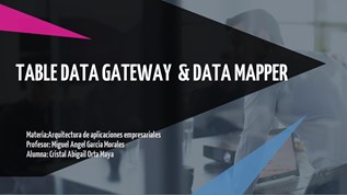 TABLE DATA GATEWAY at emaze Presentation
