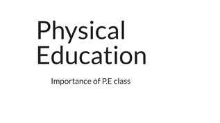 Physical Education at emaze Presentation