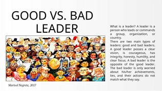 Good and bad leader at emaze Presentation