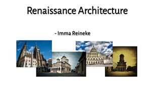 Renaissance Architecture at emaze Presentation