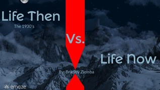 Life Then Vs Now at emaze Presentation