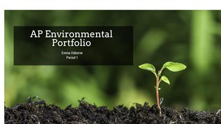 Environmental Portfolio at emaze Presentation
