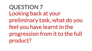 QUESTION 7 at emaze Presentation