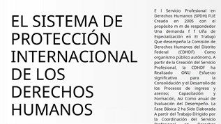 El Sistema de proteccion internacional de los derechos humanos at emaze ...