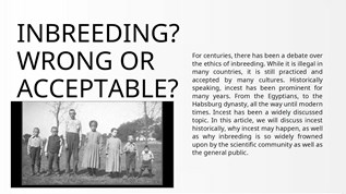 InBreeding at emaze Presentation